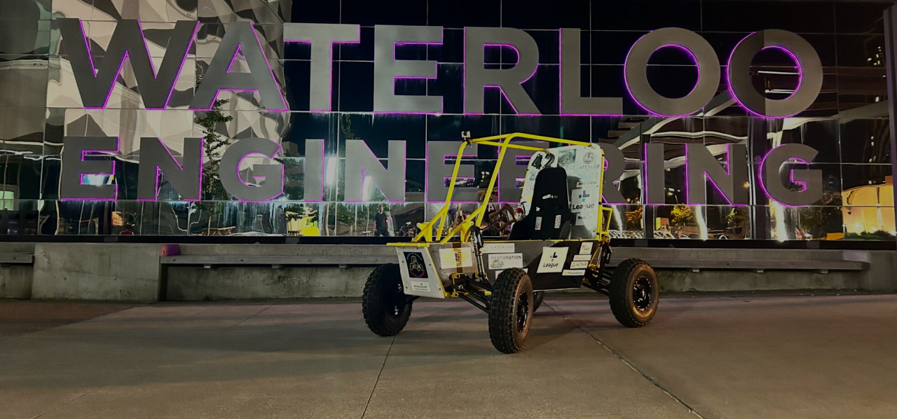 baja car in front of uwaterloo e7