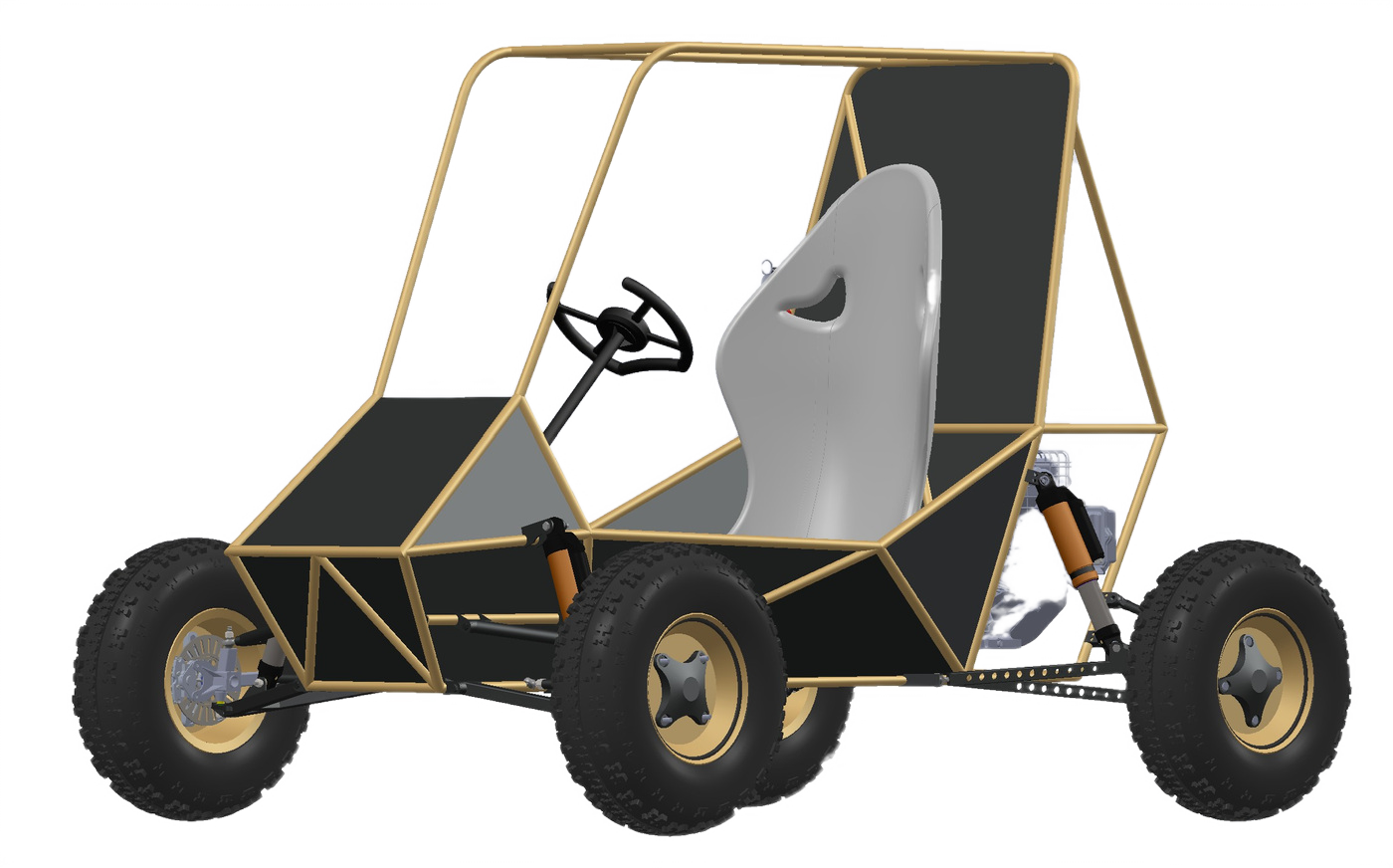 3d render of baja vehicle